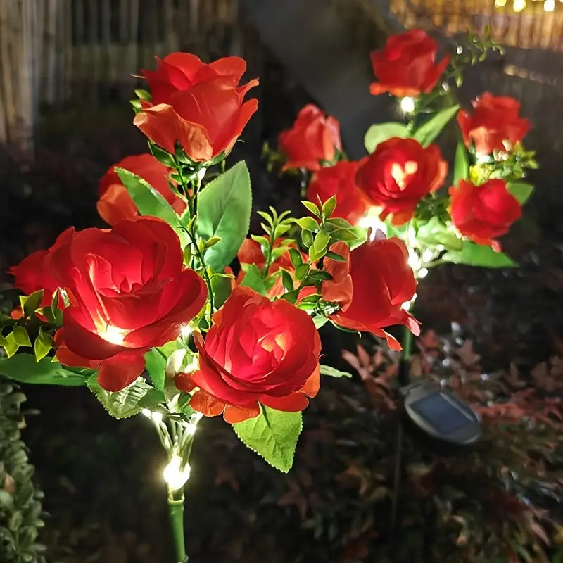 Solar Rose Stake Lights